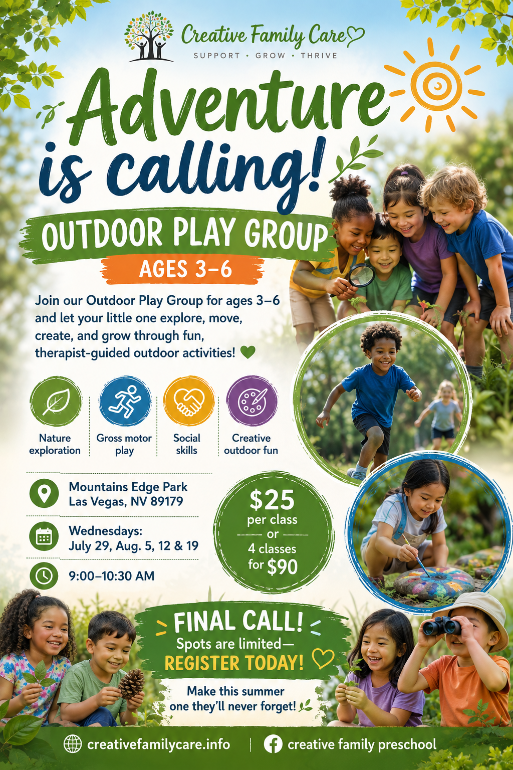 Las Vegas Outdoor Play Group (Ages 3–6)